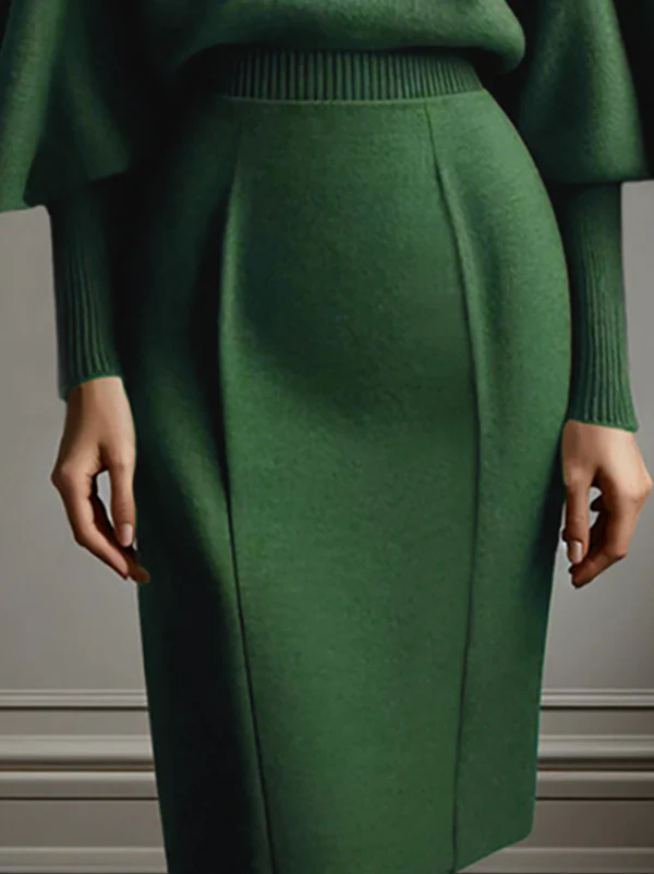 Bodycon High Waisted Solid Color Skirts Bottoms